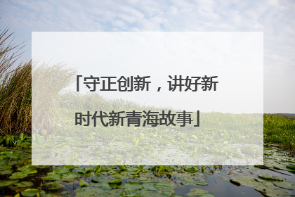 守正创新，讲好新时代新青海故事