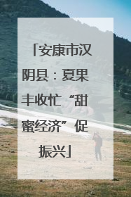 安康市汉阴县：夏果丰收忙“甜蜜经济”促振兴