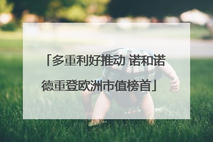 多重利好推动 诺和诺德重登欧洲市值榜首