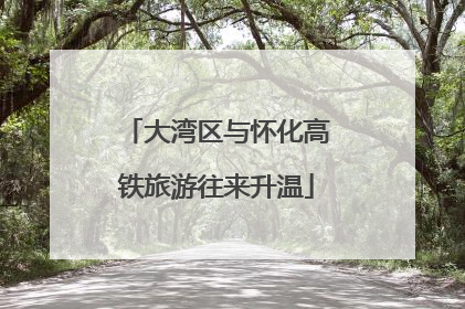 大湾区与怀化高铁旅游往来升温