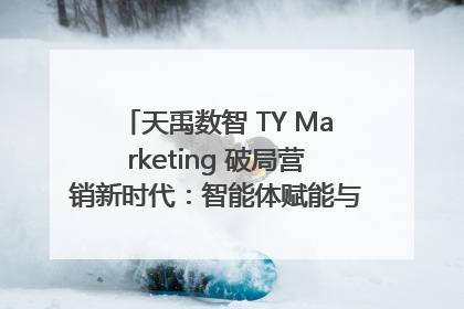 天禹数智 TY Marketing 破局营销新时代：智能体赋能与人才培育双轮驱动