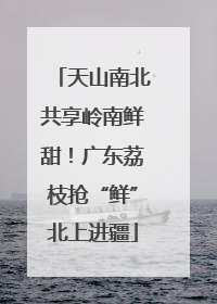 天山南北共享岭南鲜甜！广东荔枝抢“鲜”北上进疆