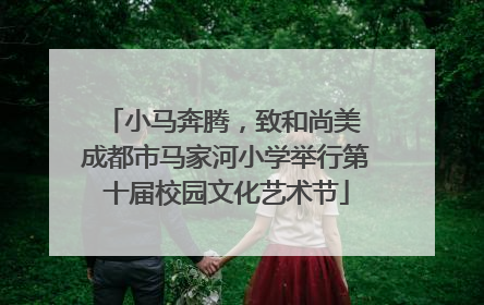 小马奔腾，致和尚美 成都市马家河小学举行第十届校园文化艺术节