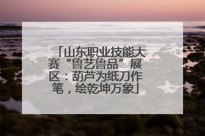 山东职业技能大赛“鲁艺鲁品”展区：葫芦为纸刀作笔，绘乾坤万象