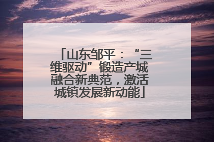 山东邹平：“三维驱动”锻造产城融合新典范，激活城镇发展新动能
