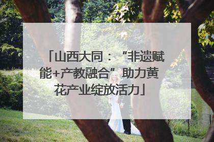 山西大同：“非遗赋能+产教融合”助力黄花产业绽放活力