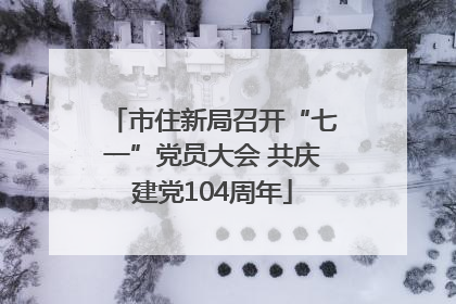 市住新局召开“七一”党员大会 共庆建党104周年