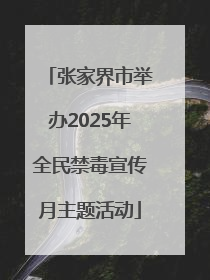 张家界市举办2025年全民禁毒宣传月主题活动