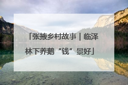 张掖乡村故事｜临泽林下养鹅“钱”景好