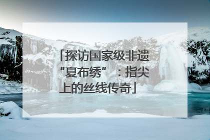 探访国家级非遗“夏布绣”：指尖上的丝线传奇