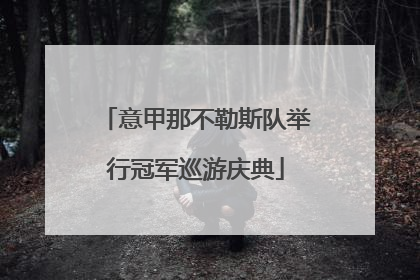 意甲那不勒斯队举行冠军巡游庆典