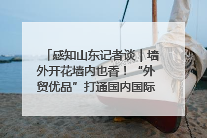 感知山东记者谈｜墙外开花墙内也香！“外贸优品”打通国内国际市场“旋转门”