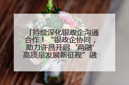 持续深化银政企沟通合作！“银政企协同，助力许昌开启‘两融’高质量发展新征程”融资对接会举行