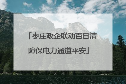 枣庄政企联动百日清障保电力通道平安