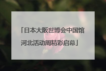 日本大阪世博会中国馆河北活动周精彩启幕