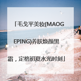 毛戈平美妆(MAOGEPING)养肤焕颜黑霜，定格初夏水光时刻