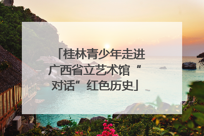 桂林青少年走进广西省立艺术馆“对话”红色历史