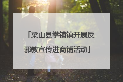 梁山县拳铺镇开展反邪教宣传进商铺活动