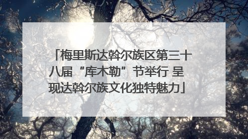梅里斯达斡尔族区第三十八届“库木勒”节举行 呈现达斡尔族文化独特魅力