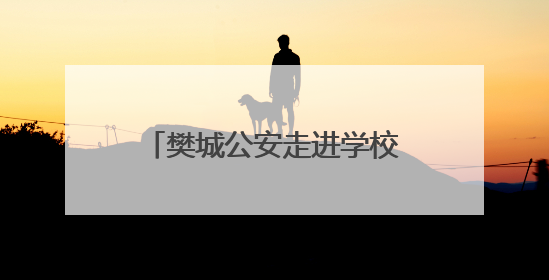 樊城公安走进学校开展“拒绝飙车炸街 安全文明出行”主题宣传活动
