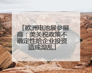 欧洲电池展参展商：美关税政策不确定性给企业投资造成混乱