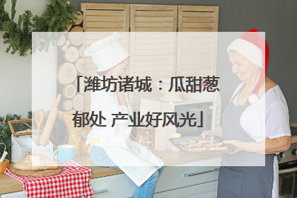 潍坊诸城：瓜甜葱郁处 产业好风光