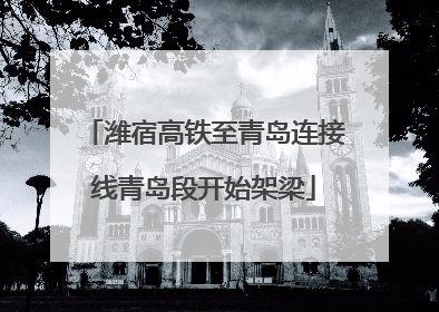 潍宿高铁至青岛连接线青岛段开始架梁