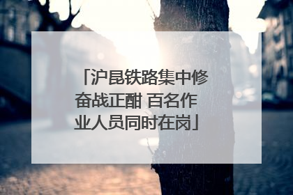 沪昆铁路集中修奋战正酣 百名作业人员同时在岗