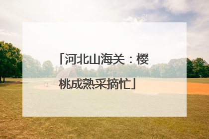 河北山海关：樱桃成熟采摘忙