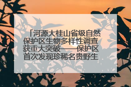 河源大桂山省级自然保护区生物多样性调查获重大突破——保护区首次发现珍稀名贵野生干巴菌与钝尾两头蛇