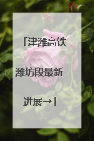 津潍高铁潍坊段最新进展→
