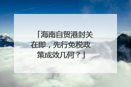 海南自贸港封关在即，先行免税政策成效几何？