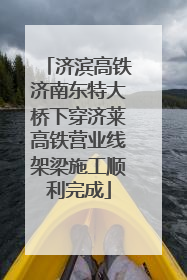 济滨高铁济南东特大桥下穿济莱高铁营业线架梁施工顺利完成