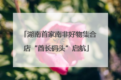 湖南首家南非好物集合店“酋长码头”启航