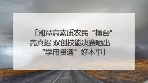 湘潭高素质农民“擂台”亮真招 双创技能决赛晒出“学用贯通”好本事