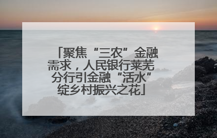 聚焦“三农”金融需求，人民银行莱芜分行引金融“活水”绽乡村振兴之花