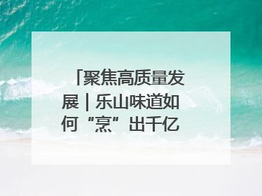 聚焦高质量发展｜乐山味道如何“烹”出千亿文旅产业