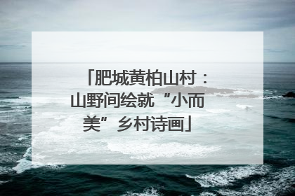 肥城黄柏山村：山野间绘就“小而美”乡村诗画