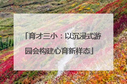 育才三小：以沉浸式游园会构建心育新样态