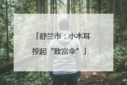 舒兰市：小木耳撑起“致富伞”