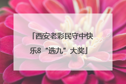 西安老彩民守中快乐8“选九”大奖