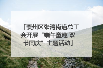 襄州区张湾街道总工会开展“端午童趣 双节同庆”主题活动