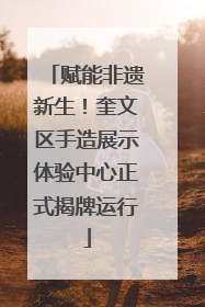 赋能非遗新生！奎文区手造展示体验中心正式揭牌运行