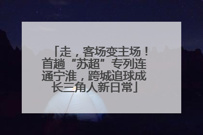 走，客场变主场！首趟“苏超”专列连通宁淮，跨城追球成长三角人新日常