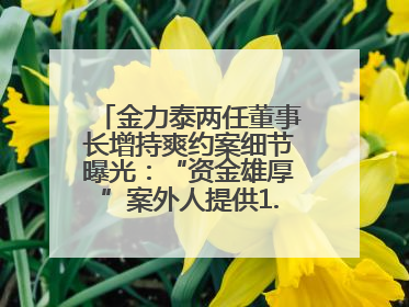 金力泰两任董事长增持爽约案细节曝光：“资金雄厚”案外人提供1.5亿元，完成存款证明后当日转回