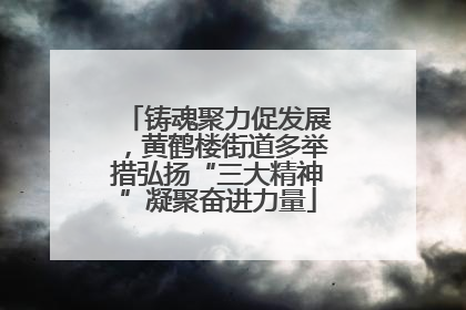 铸魂聚力促发展，黄鹤楼街道多举措弘扬“三大精神”凝聚奋进力量
