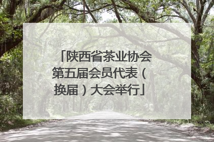 陕西省茶业协会第五届会员代表（换届）大会举行
