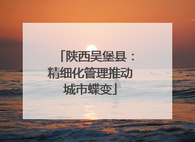 陕西吴堡县：精细化管理推动城市蝶变