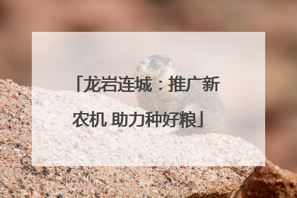 龙岩连城：推广新农机 助力种好粮