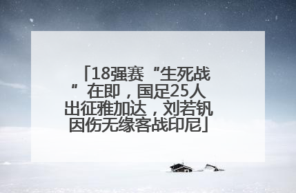 18强赛“生死战”在即，国足25人出征雅加达，刘若钒因伤无缘客战印尼
